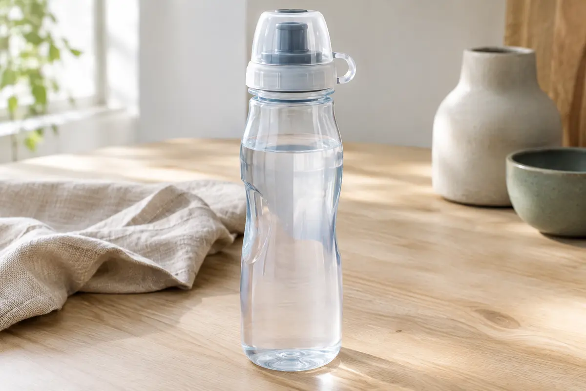 Gourde de vélo Fidlock transparente de 800 ml avec couvercle et connecteur Twist