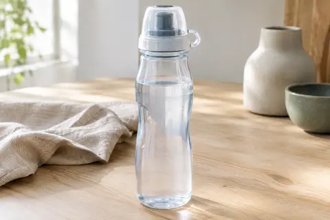 Gourde de vélo Fidlock transparente de 800 ml avec couvercle et connecteur Twist
