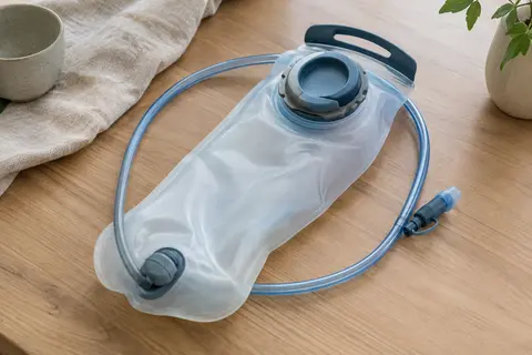 Réservoir d’hydratation Osprey clair avec poignée ergonomique, tuyau et valve aimantée